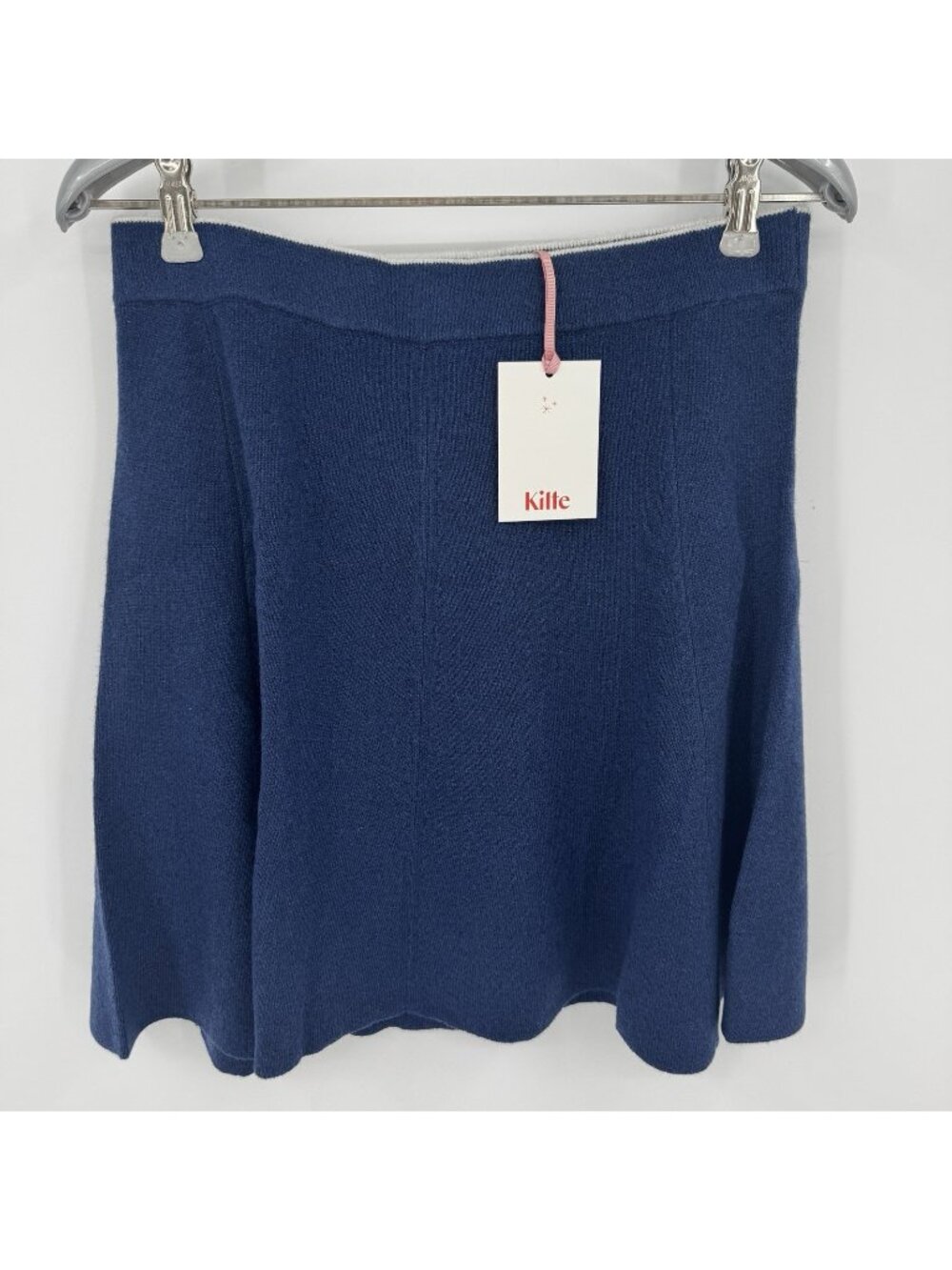 Kilte Collection Navy Blue 100% Cashmere Andrea Mini Skirt size 1 S $395 NWT